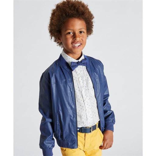 Hemd Curtis blue white dots 