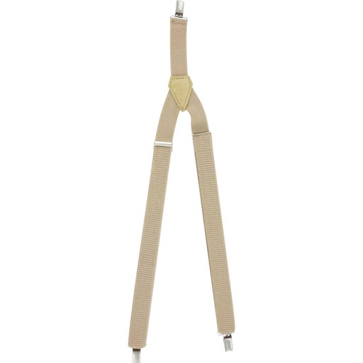 Suspenders (one size) sand/beige