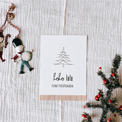 Greeting card Christmas fijne feestdagen 