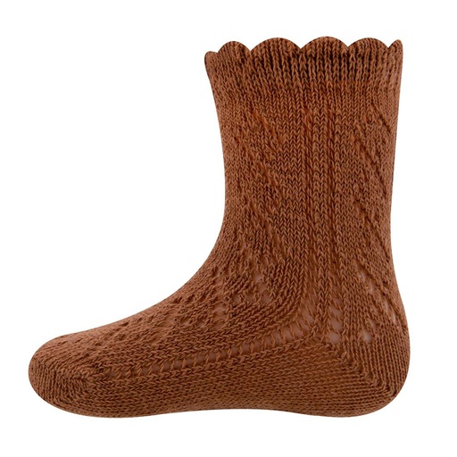 Sokken Traforato brick 