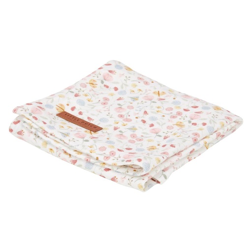 Drap de nuit (120x120) fleurs et papillons