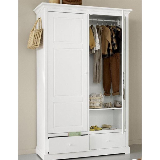 Armoire bord de mer (2 portes) blanc