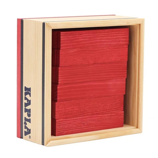 Bouwblokken color (40 stuks) red