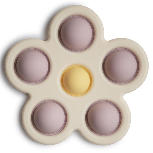 Toy pop it flower soft lilac - daffodil - ivory