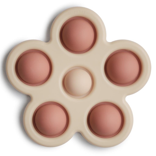 Toy pop it flower rose - blush - shifting sand 