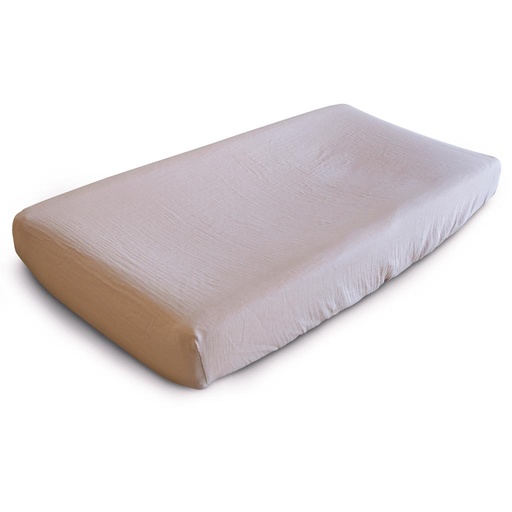 Housse de matelas à langer blush 