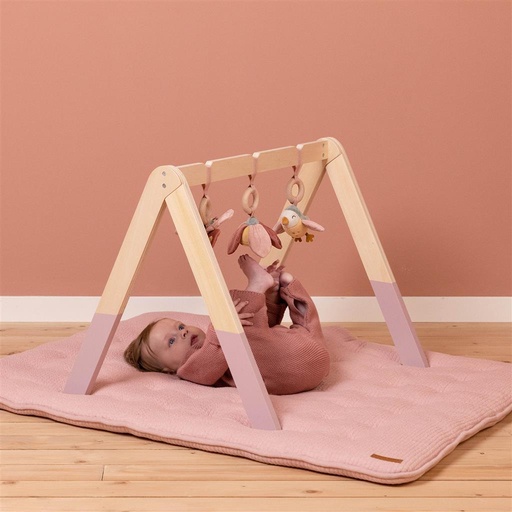 *Babygym flowers&butterflies (fleurs et papillons) fel roze 
