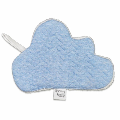 Pacifier cloth cloud chevron denim blue 