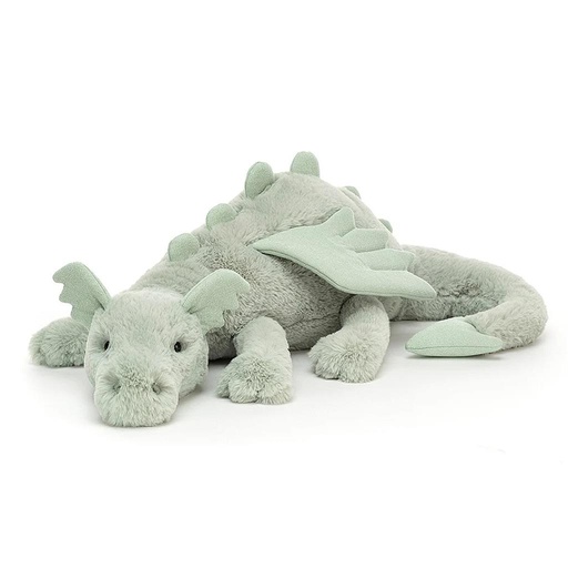 Dragon en peluche Sage (grand) vert menthe