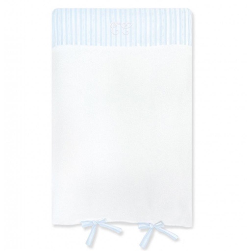 Housse de matelas à langer bleu ciel 
