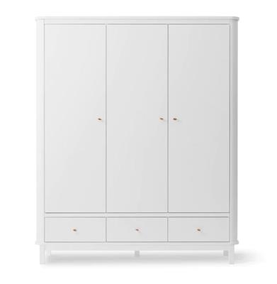 Armoire 3 portes (blanc) Oliver Funiture blanc