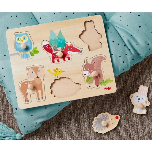 Insert puzzle forest animals  