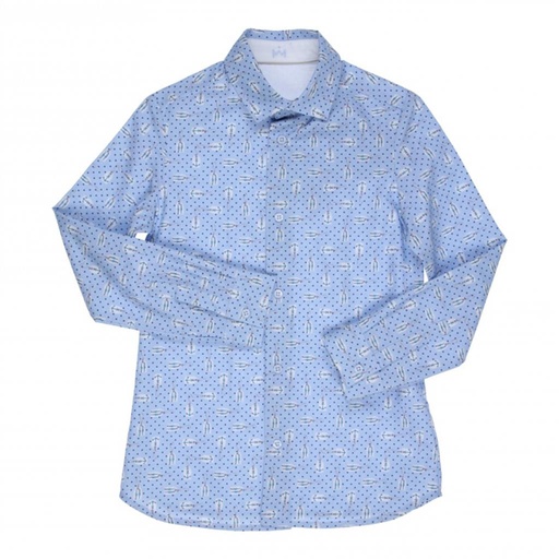 Hemd Sardino light blue - white 