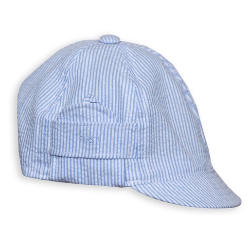 Hoed white-azzuro 