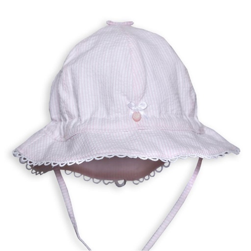 Hat white-pink