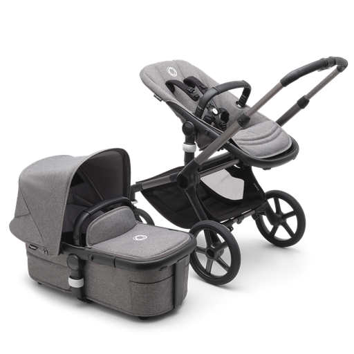 Kinderwagen Fox5(excl.kap)graphite/greymel.  