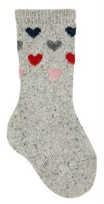 Knee socks grijs 