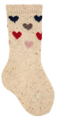 Chaussettes à genoux beige 