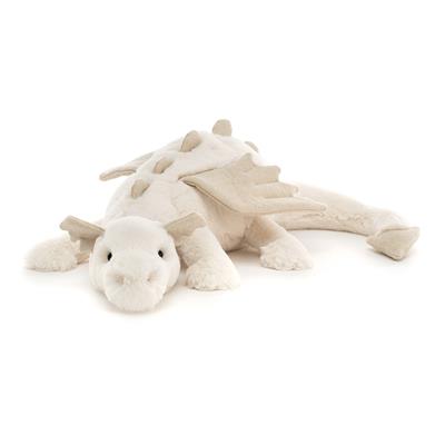 Dragon en peluche neige