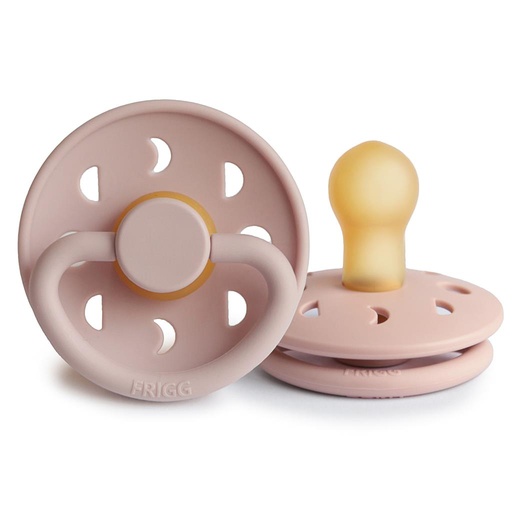 Pacifier latex moon (0-6month, 2 pieces)