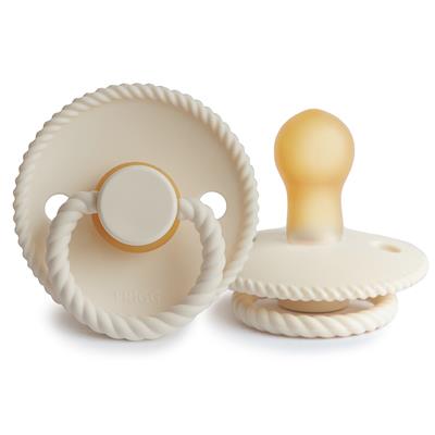 Corde factice en latex (0-6 mois, 2 pièces) cream - croissant 