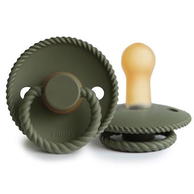 Corde factice en latex (6-18 mois, 2 pièces) croissant - olive 