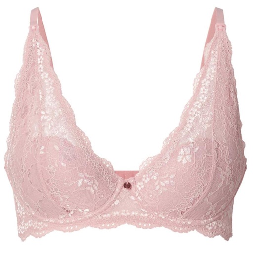 Soutien-gorge d'allaitement dentelle mauve pâle