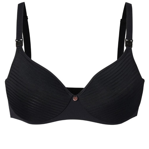 Soutien-gorge d'allaitement rayé noir