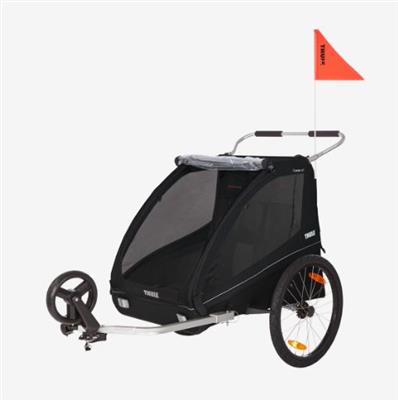 Remorque pour bicyclettes 2 XT black 