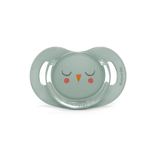 Pacifier 6-18m (sil.) reversible Owl Suav Bonhomia green