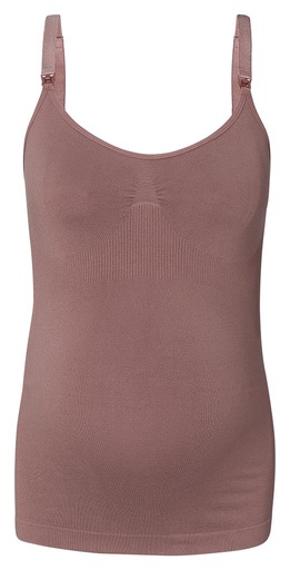 Breastfeeding top Evi seamless deep taupe 
