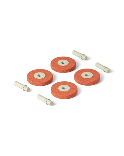 Foam wheels burnt orange / dusty green 