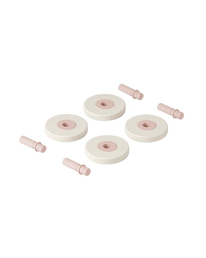 Roues en mousse sand grey / soft rose 