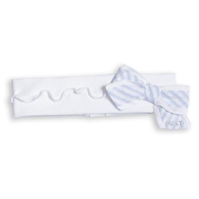 Headband white-azzuro