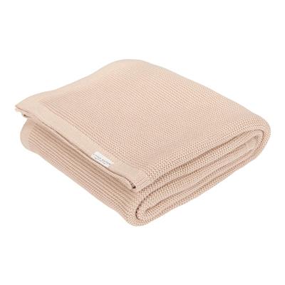 Gebreid wiegdeken Beige  