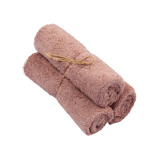 Serviettes de bain 3pcs (29.5x50) mauve doux