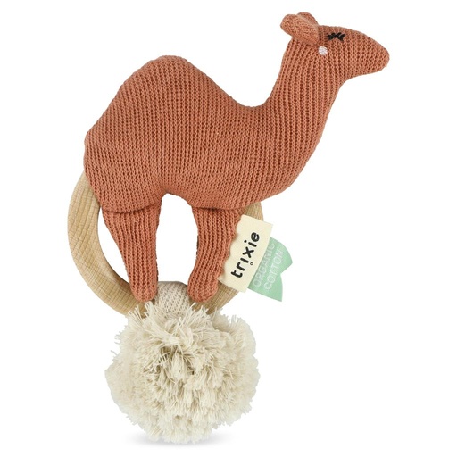 Teething ring knitted camel 
