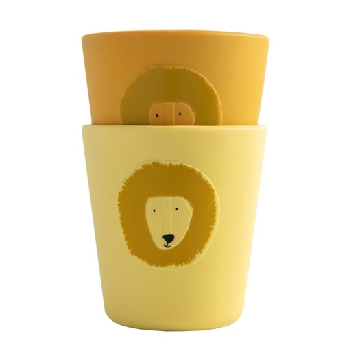 Tasse en silicone (lot de 2) mr. lion