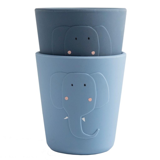 Beker silicone (2-pack) mrs. elephant 