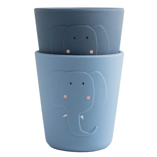 Mug silicone (2-pack) mrs. elephant