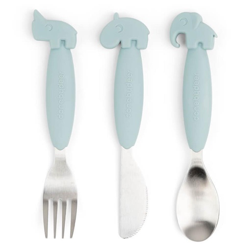 Cutlery set easy-grip blue