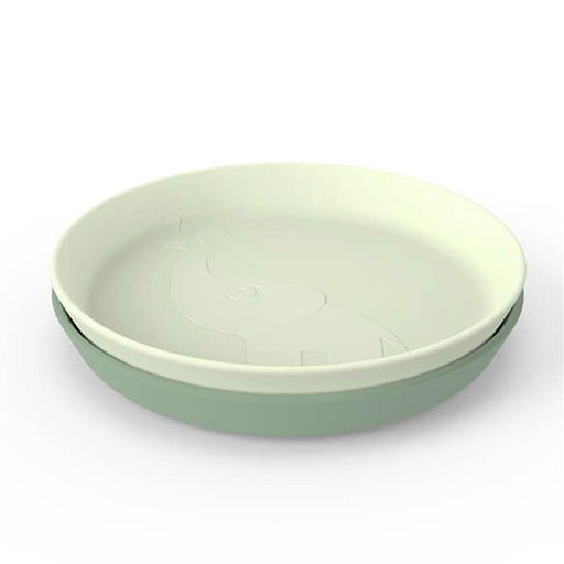 Plate kiddish (2-pack) Elphee green