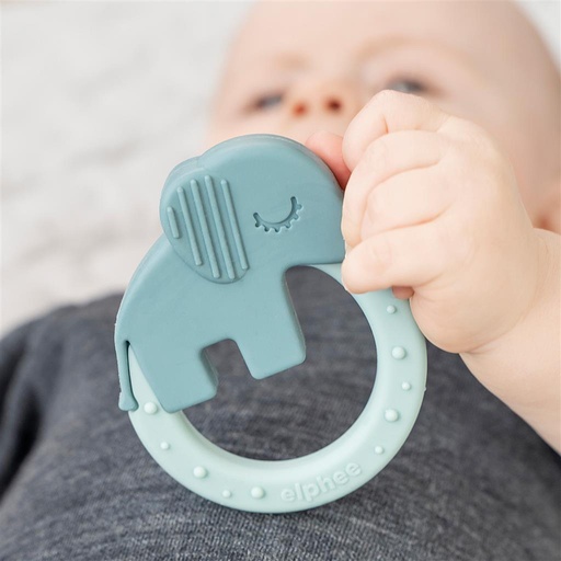 Teething ring deer friends green blue 
