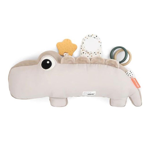 Activiteitenknuffel tummy time Croco sand