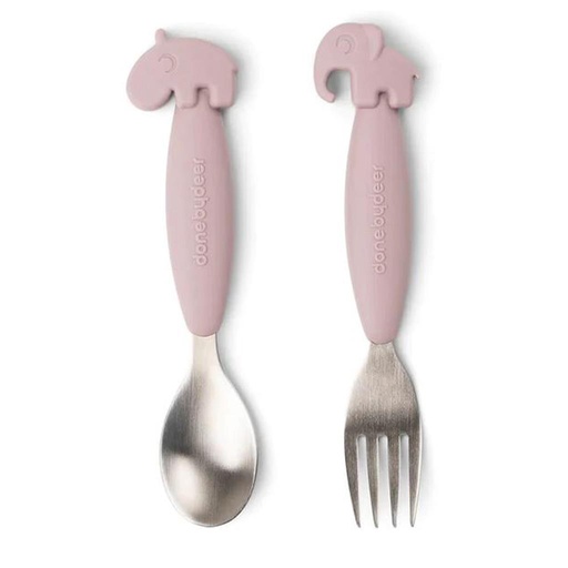 Cutlery set easy-grip Deer friends powder 