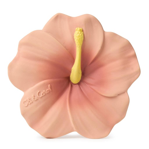 Bijtring hibiscus pink 