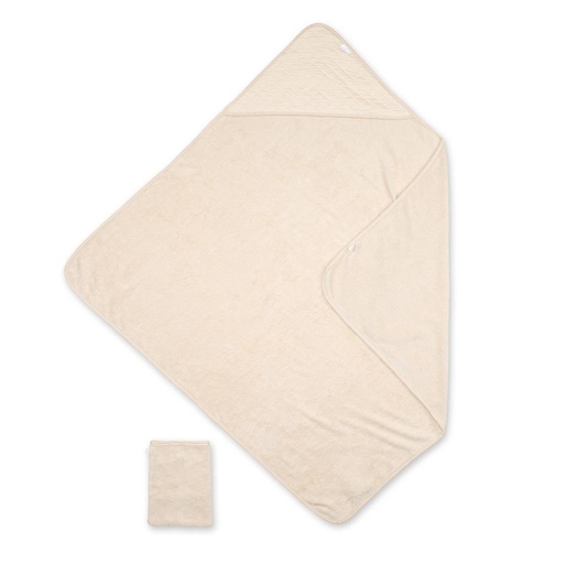 Serviette de bain éponge Quilt crème