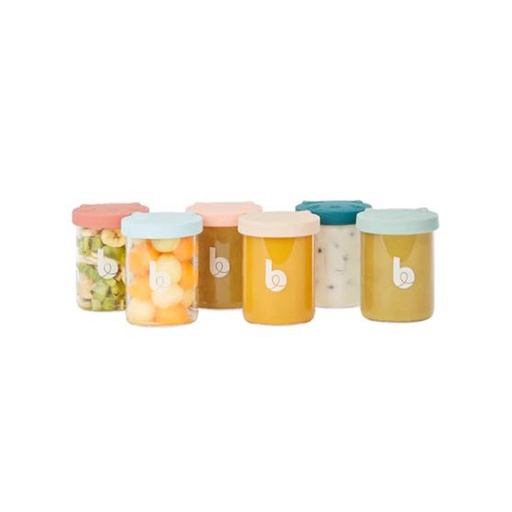 Storage jars 250ml (6pcs) glass