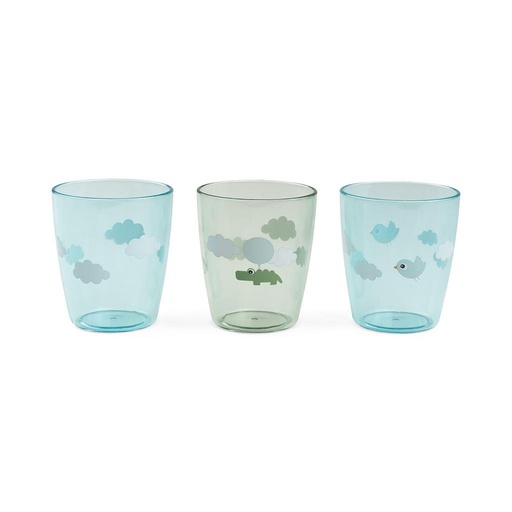 Coupes (3 pièces, mini) Happy clouds Done by D green 