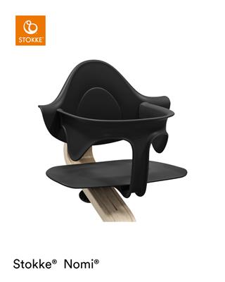 Babyset eetstoel black 